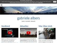 Tablet Screenshot of gabriele-albers.de